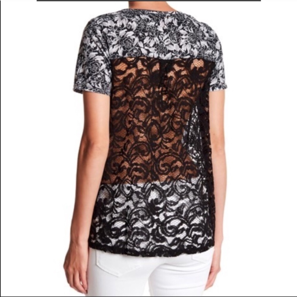 NWT Joe Fresh Lace Back Tee - Picture 3 of 5